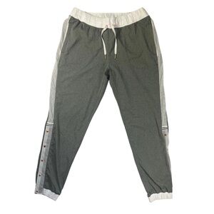 Lululemon Var-City Track Pants Joggers Gray Lightweight Snap Leg Womens Size 10